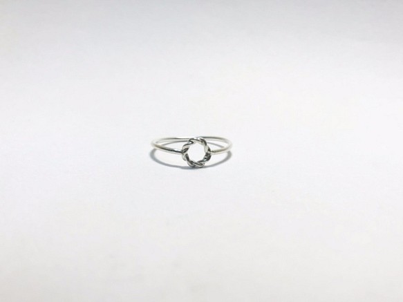 【Unique金工】925純銀 基本款 繩結戒指 第1張的照片