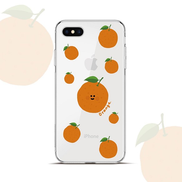 スマイルオレンジ Iphone7ケース アイフォン8カバー シリコン スマホケース カバー オリジナル Iphoneケース専門 通販 Creema クリーマ ハンドメイド 手作り クラフト作品の販売サイト