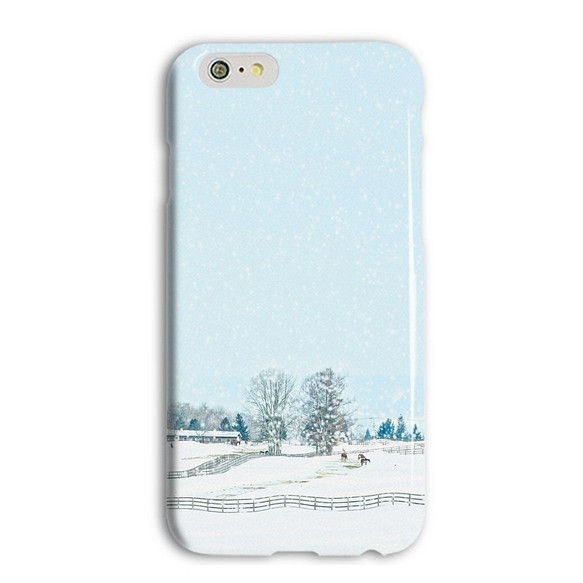 冬の牧場 iphoneケース 1枚目の画像