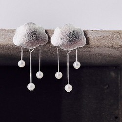 The Somersault Silver 925 & Fresh Water Pearl Earrings 第1張的照片