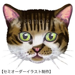 【セミオーダー】イラスト制作（猫・顔のみ）i-fp-cat-s