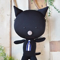 黒ネコのポシェット 1枚目の画像