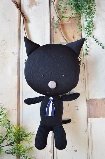 黒ネコのポシェット 1枚目の画像