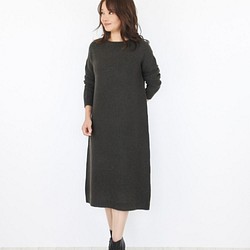 [Jolly Mignon] [WHOLEGARMENT]向心長裙[Dark Olive] [日本製造] [免費送貨] 第1張的照片