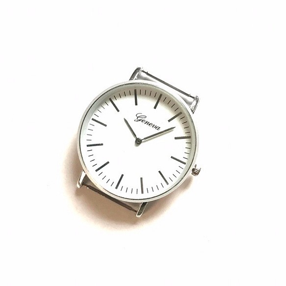 シンプル 腕時計 文字盤 ハンドメイド素材　材料 パーツ 1枚目の画像