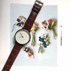 [正品真皮]皮革手錶簡約手錶男士女士母親節禮物♪ 第1張的照片
