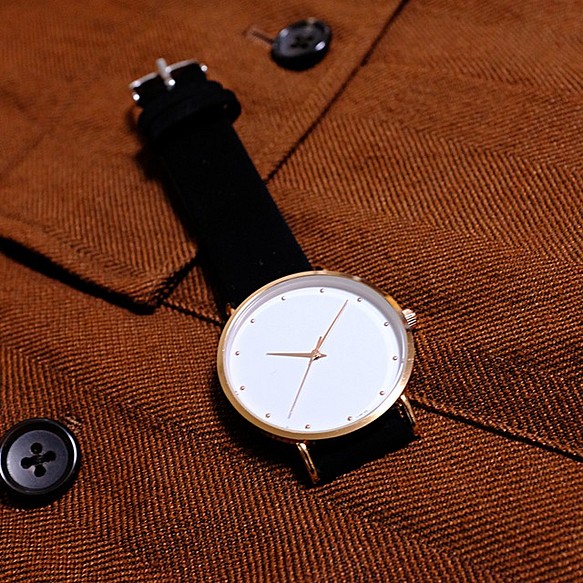 2サイズ シンプル 腕時計 メンズ レディース ブラック ホワイト 腕時計 Montrerie 通販 Creema クリーマ ハンドメイド 手作り クラフト作品の販売サイト