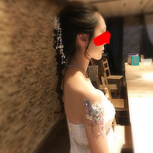 フラミンゴ タトゥーカバー ボディジュエリーシール ウェディング 結婚式 披露宴 その他オーダーメイド Mare Wedding 通販 Creema クリーマ ハンドメイド 手作り クラフト作品の販売サイト