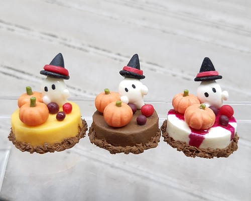 おばけのミニチュアケーキ ハロウィン インテリア