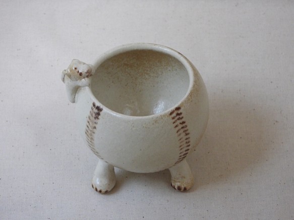 野球ワンコボウル(茶) 1枚目の画像