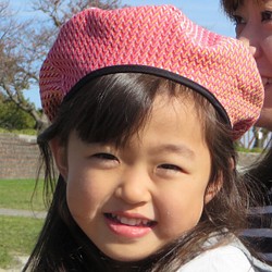kidsサイズ単品 砂車帽 SASyaPO ストロベリーマンゴー 1枚目の画像