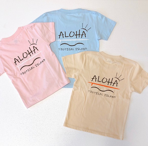 New Aloha Tシャツ Kids用 90 160 子供服 Ichi 通販 Creema クリーマ ハンドメイド 手作り クラフト 作品の販売サイト