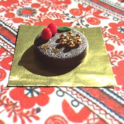 森のケーキ屋さん♪クリスマスケーキ チョコレート いちご 雪の結晶 1枚目の画像