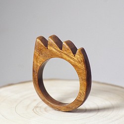 獅子座~十二星座木製戒指 第1張的照片