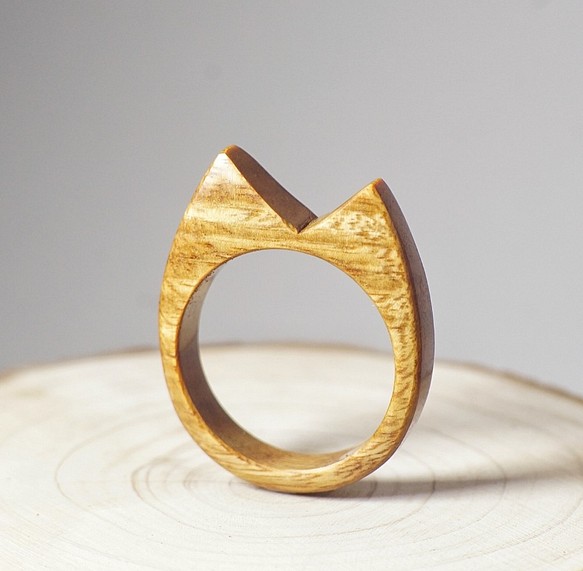 巨蟹座~十二星座木製戒指 第1張的照片