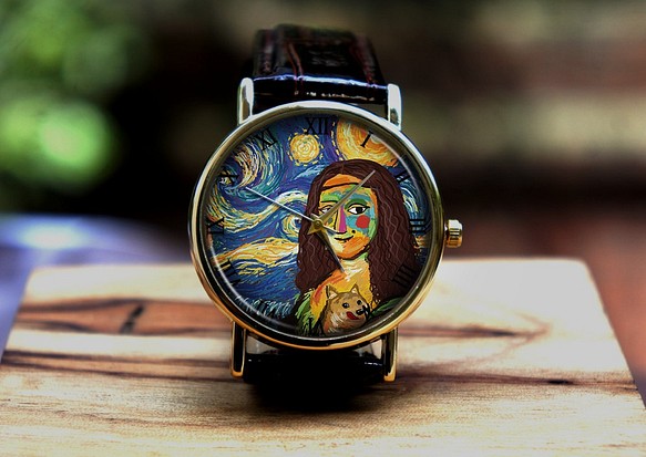定制的手表！梵高和蒙娜丽莎 第1張的照片