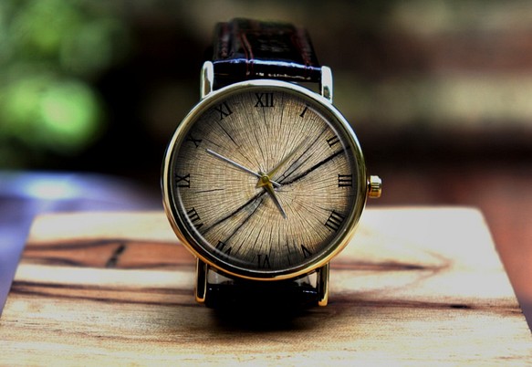 接單製作 你喜歡它嗎 时间的年轮 定制的手表！ 第1張的照片