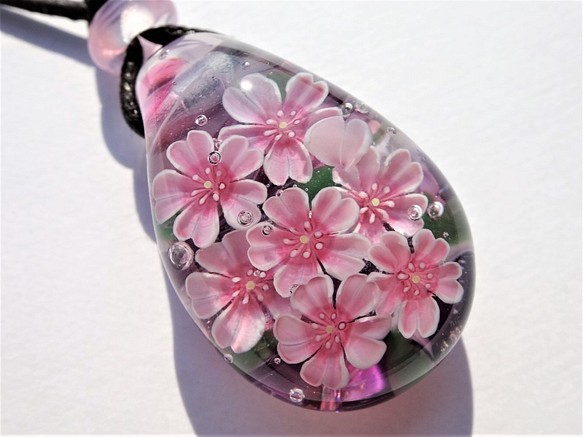 “櫻花”挂件玻璃球蜻蜓櫻花 第1張的照片