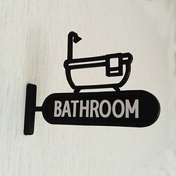 浴室標誌（浴室標誌浴室標誌突出型） 第1張的照片
