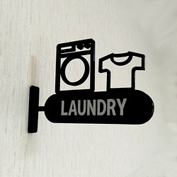 洗衣房標識牌（laundry room sign laundry room mark 凸出型） 第1張的照片