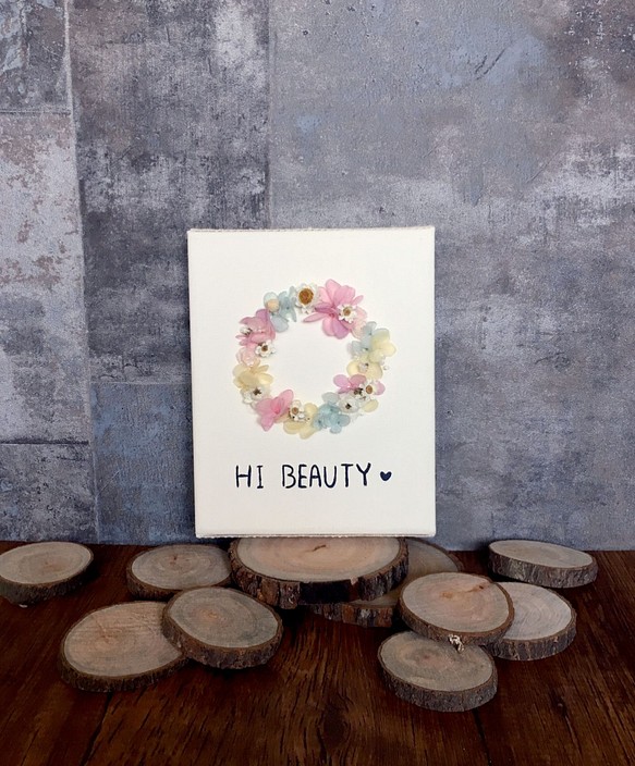|HI BEAUTY! | 不凋花圈。乾燥花。畫框。生日禮物。居家布置 第1張的照片