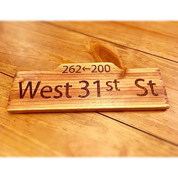 ★アメリカンな木製標識 ストリート 1枚目の画像