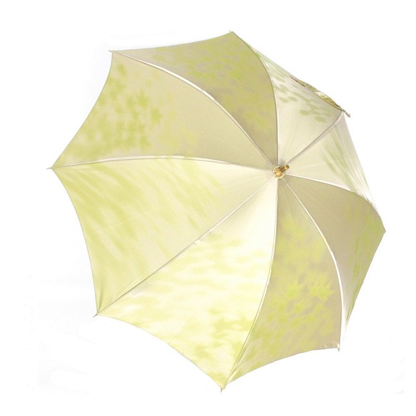 【晴雨兼用 ショート傘】こもれび　カエデ：ライトグリーン 1枚目の画像