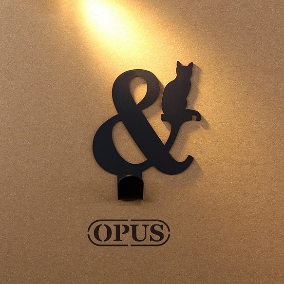 [OPUS Dongqi Metalworking]猫がシンボル＆フックブラック/壁掛けフック/家具ラック/リビング収納/形状フ 1枚目の画像