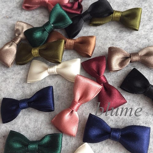 リボンパーツ【サテン製】solid color ribbon デコパーツ h.blume 通販 