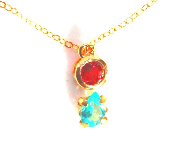 - sweet red 【コンビニ受取対応商品】 Ruby Tourmaline 大人気新品 Necklace Paraiba