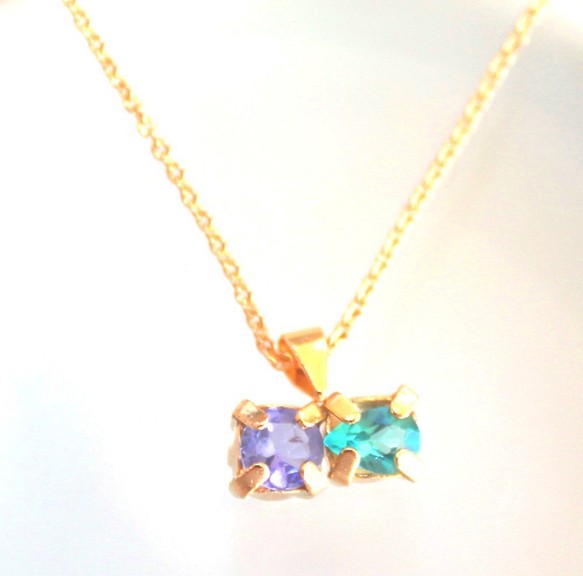 k10 Tanzanite & Apatite Necklace ネックレス・ペンダント guinomi