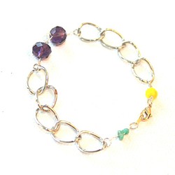 autumn  bracelet emerald +"sapphire"present 1枚目の画像