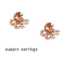 suwaro & quartz earrings vol,13 1枚目の画像