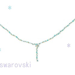 ☆Swarovski®Crystals necklace blue☆ 1枚目の画像