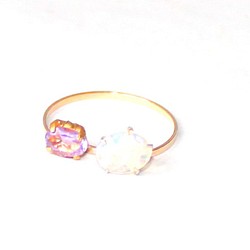K10 Opal & Amethyst Ring 1枚目の画像