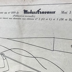 1968年5月フランス 刺繍図案. 1枚目の画像