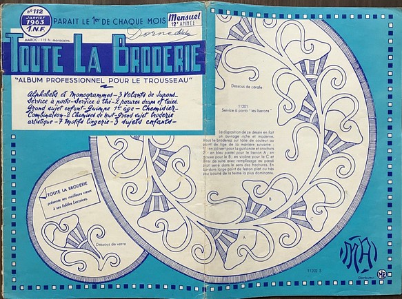 *1963年刺繍図案集「刺繍のすべて」TOUTE LA BRODERIE 全17ページ. 1枚目の画像