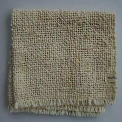 ガラ紡糸ふきん 1枚目の画像