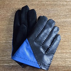 手袋/革製 [Triangle and Errors] blue/black ver. 1枚目の画像