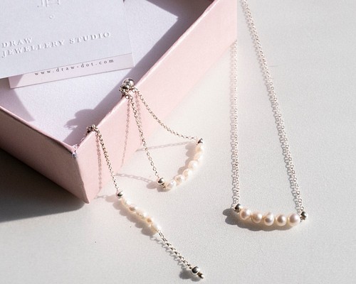 Goody Bag-Pearl Dangleイヤリング+ネックレスPEARL DANGLE EARRING +