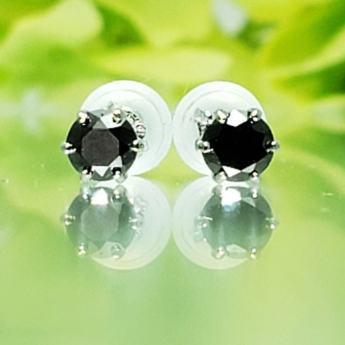 ブラックダイヤモンド（PT900）人気メンズピアス片耳 ピアス VIVIEN 