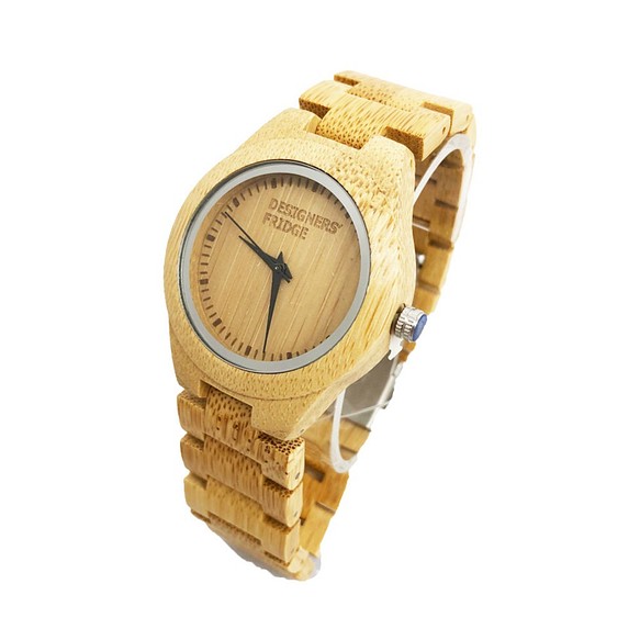 木製腕時計 ウッドウォッチ バンブー 40mm 1枚目の画像