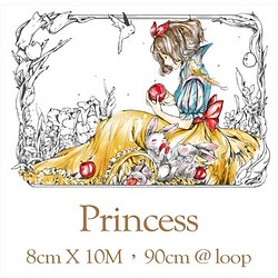 sky.mojan ／墨染一色 ✦ 童話公主／Princess ✦ 寬版紙膠帶 第1張的照片