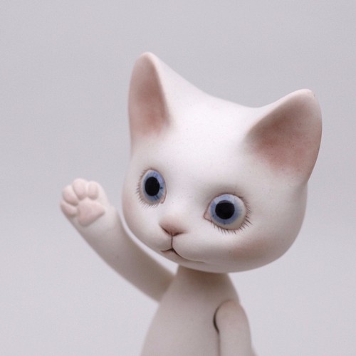 Cat Bisque doll ビスクドール 猫 ねこ 人形 その他人形 Akari