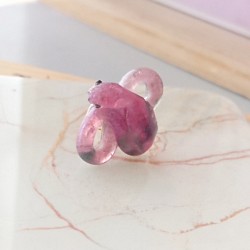 【イヤカフ】小毒蛇の耳飾り ｰ朱紫ｰ 1枚目の画像