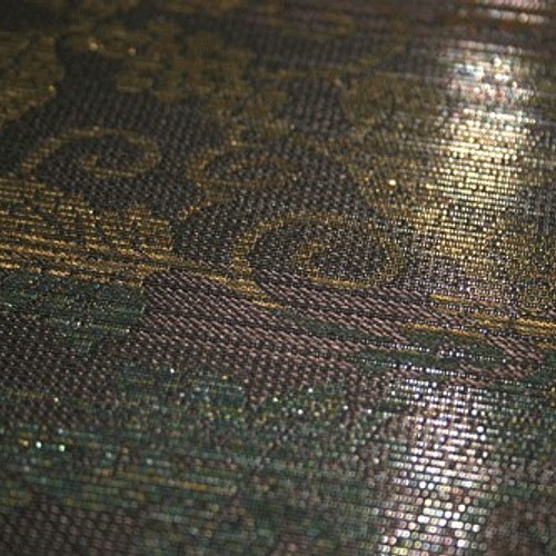 本天鵞絨（切りビロード）織り六通袋帯 正絹 全面 和装小物（帯・半襟 