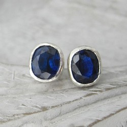 藍寶石耳環（銀）（銷售合同） 第1張的照片