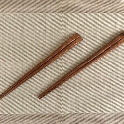 天然木 屋久杉 夫婦箸 ハンドメイド 1枚目の画像