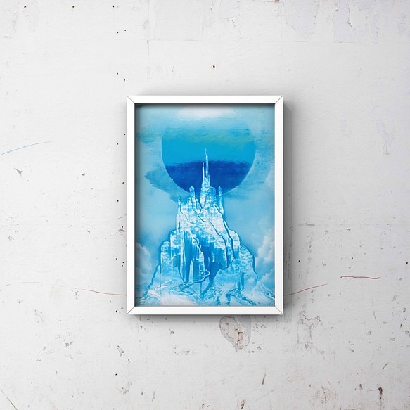 氷の城」風景画 絵画 AKI SPRAY PAINT 通販｜Creema(クリーマ)