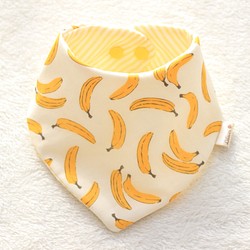 ♡免費送貨♡紗布頭巾風格●香蕉 第1張的照片